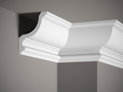 Listwa sufitowa MDB154. Kolor: biały. Wymiary: 200 x 15 x 12.5 [cm]