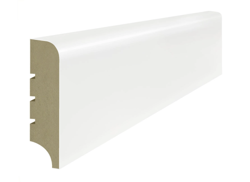 Lagrus CLASSIC 19 R10 Listwa MDF Biała RAL 9003; Wymiar: 19x80x2440 mm
