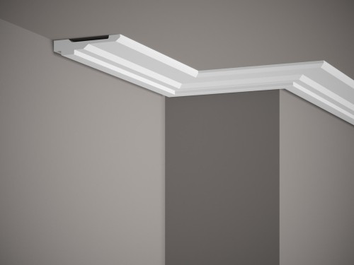 Listwa sufitowa MDB165. Kolor: biały. Wymiary: 200 x 2.1 x 9.8 [cm]