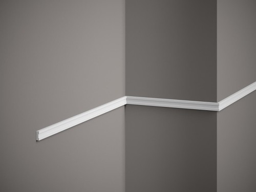 Listwa ścienna MDD316. Kolor: biały. Wymiary: 200 x 1.5 x 0.5 [cm]