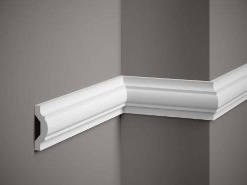 Listwa ścienna MDD351. Kolor: biały. Wymiary: 200 x 7.6 x 2.5 [cm]