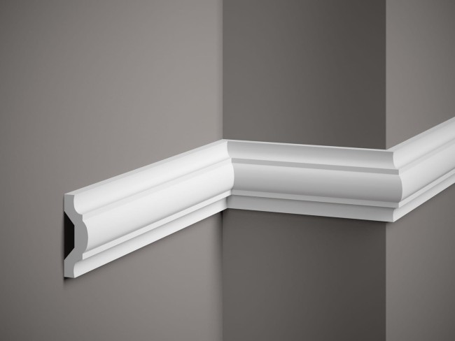 Listwa ścienna MDD351. Kolor: biały. Wymiary: 200 x 7.6 x 2.5 [cm]