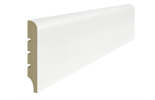 Lagrus SLIM 80 R10 Listwa MDF Biała RAL 9003; Wymiar: 12x80x2440 mm