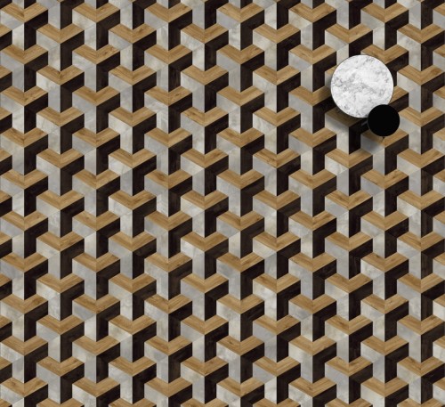 MODULEO MOODS MESH 288. Klasa 23-33-42. Panele Trapezoid winylowe klejone; Wymiar: 196 x 452,6 x 2,50 mm, warstwa ścierna 0,55 mm