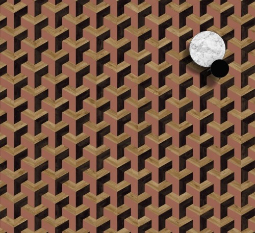 MODULEO MOODS MESH 289. Klasa 23-33-42. Panele Trapezoid winylowe klejone; Wymiar: 196 x 452,6 x 2,50 mm, warstwa ścierna 0,55 mm