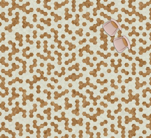 MODULEO MOODS HEXAGON 322. Klasa 23-33-42. Panele Hexagon winylowe klejone; Wymiar: 196 x 226,3 x 2,50 mm, warstwa ścierna 0,55 mm