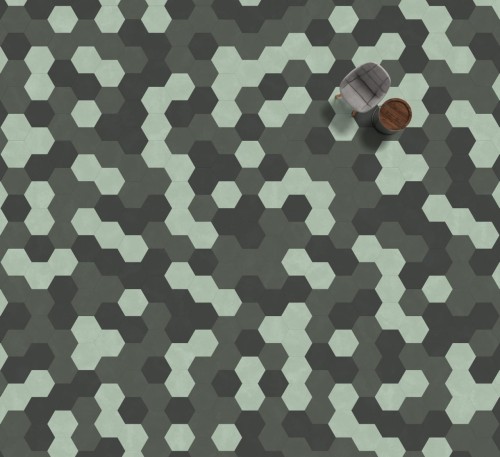 MODULEO MOODS BIG HEXAGON 420. Klasa 23-33-42. Panele Hexagon winylowe klejone; Wymiar: 392 x 45,3 x 2,50 mm, warstwa ścierna 0,55 mm