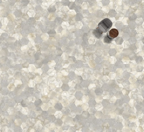 MODULEO MOODS BIG HEXAGON 294. Klasa 23-33-42. Panele Hexagon winylowe klejone; Wymiar: 392 x 45,3 x 2,50 mm, warstwa ścierna 0,55 mm