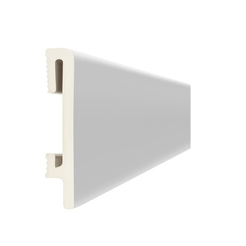 Listwa podłogowa DuroFIt SZARA RAL 7047; numer: PF080G; wymiary: 15 x 80 x 2400 mm