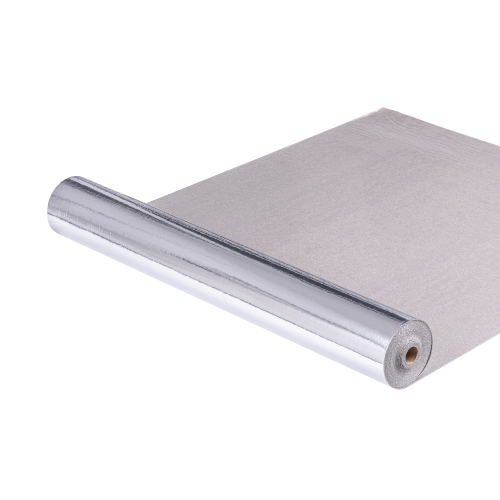 Podkład Premium FastLay; samoprzylepny podkład pod panele laminowane; grubość 1,8 mm; 8,5 m2 w paczce.