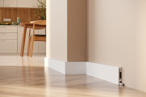 Listwa podłogowa DuroFIt BIAŁA RAL 9003; numer: PF081; wymiary: 15 x 80 x 2400 mm