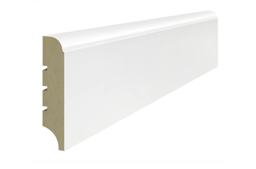 Lagrus CLASSIC R10F Listwa MDF Biała RAL 9003; Wymiar: 16x80x2440 mm
