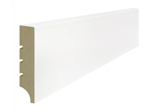 Lagrus CLASSIC R1 Listwa MDF Biała RAL 9003; Wymiar: 16x80x2440 mm