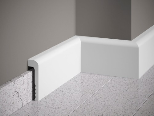 Listwa przypodłogowa Premium MD005P. Kolor: biały. Wymiary: 200 x 11 x 2.2 [cm]