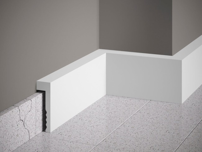 Listwa przypodłogowa MD006. Kolor: biały. Wymiary: 200 x 10.1 x 2.3 [cm]