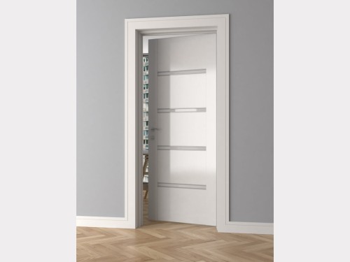 Listwa do obramowań drzwi MD356E. Kolor: biały. Wymiary: 240 x 11 x 1.5 [cm]