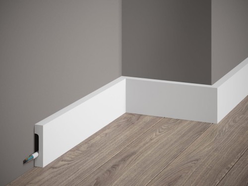 Listwa przypodłogowa Premium MD359P. Kolor: biały. Wymiary: 200 x 7 x 1.6 [cm]