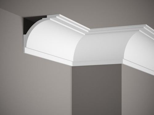 Listwa sufitowa MD105. Kolor: biały. Wymiary: 200 x 10.8 x 12 [cm]