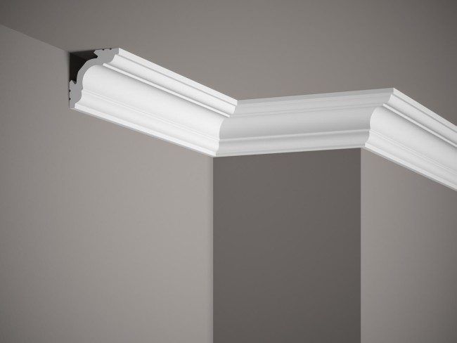 Listwa sufitowa MD106. Kolor: biały. Wymiary: 200 x 5.7 x 5.7 [cm]