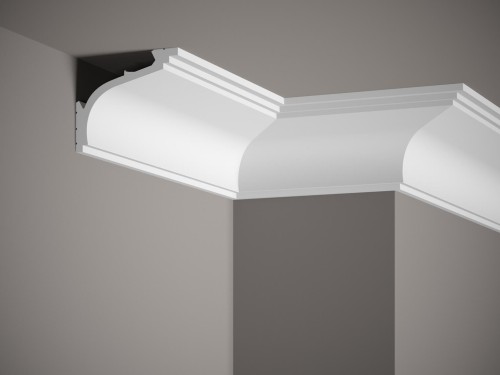 Listwa sufitowa MD110. Kolor: biały. Wymiary: 200 x 8.9 x 10.6 [cm]