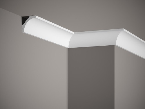 Listwa sufitowa MD210. Kolor: biały. Wymiary: 200 x 5 x 5 [cm]