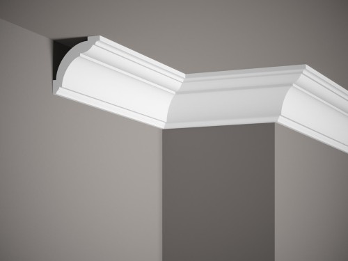 Listwa sufitowa MD367. Kolor: biały. Wymiary: 200 x 7.2 x 7 [cm]