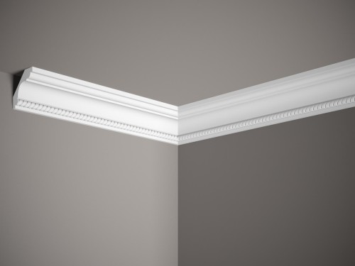 Listwa elastyczna sufitowa MDA005F. Kolor: biały. Wymiary: 200 x 5.8 x 5.8 [cm]