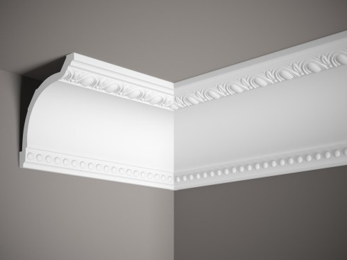 Listwa sufitowa MDA040. Kolor: biały. Wymiary: 200 x 13.5 x 11 [cm]