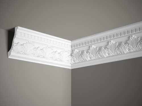 Listwa sufitowa MDA098. Kolor: biały. Wymiary: 200 x 11.6 x 7.4 [cm]
