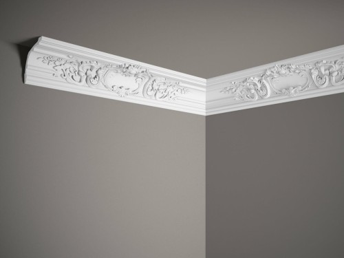 Listwa sufitowa MDA109. Kolor: biały. Wymiary: 200 x 17.8 x 17 [cm]