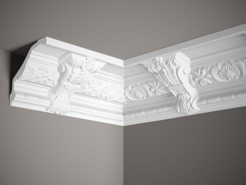 Listwa sufitowa MDA138. Kolor: biały. Wymiary: 200 x 13 x 16 [cm]