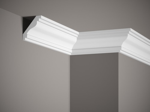 Listwa sufitowa MDB064. Kolor: biały. Wymiary: 200 x 6.4 x 6.8 [cm]