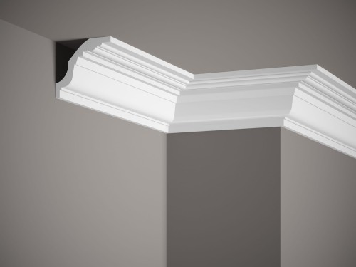 Listwa sufitowa MDB102. Kolor: biały. Wymiary: 200 x 8 x 8 [cm]