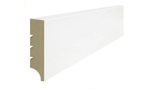 Lagrus CLASSIC 19 R1 Listwa MDF Biała RAL 9003; Wymiar: 19x80x2440 mm