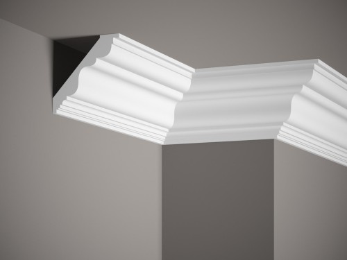 Listwa sufitowa MDB108. Kolor: biały. Wymiary: 200 x 10 x 10 [cm]
