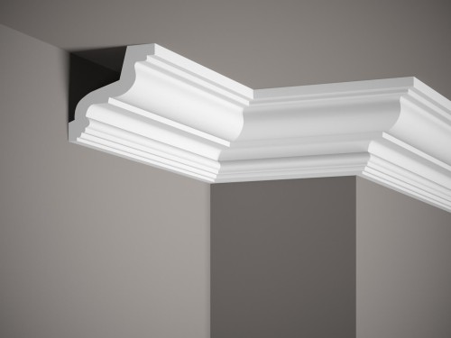 Listwa sufitowa MDB118. Kolor: biały. Wymiary: 200 x 9.7 x 10 [cm]