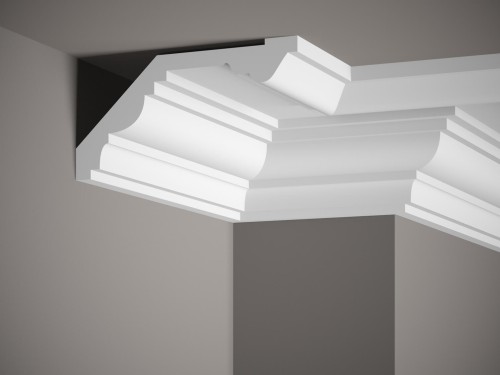 Listwa sufitowa MDB121. Kolor: biały. Wymiary: 200 x 11.6 x 22.4 [cm]