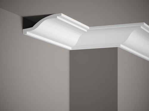 Listwa sufitowa MDB127. Kolor: biały. Wymiary: 200 x 6 x 13 [cm]