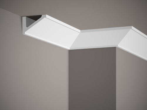 Listwa sufitowa MDB132. Kolor: biały. Wymiary: 200 x 5.5 x 8.7 [cm]