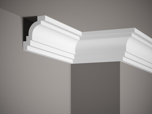 Listwa sufitowa MDB142. Kolor: biały. Wymiary: 200 x 9.8 x 8 [cm]